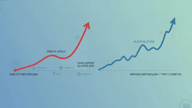 Timeline chart where the insulin curve clim